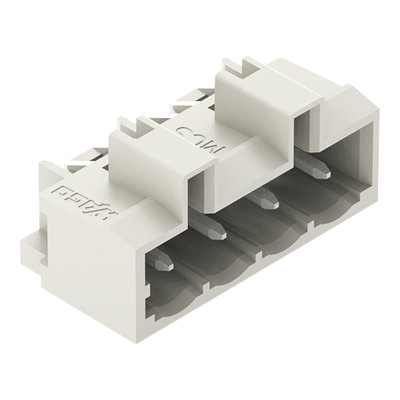 THT male header 1.0 x 1.0 mm solder pin angled light gray