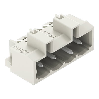 THT male header 1.0 x 1.0 mm solder pin angled light gray