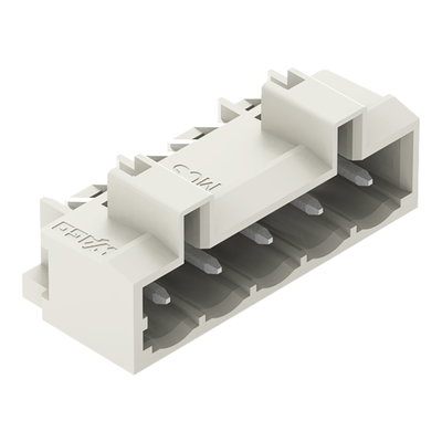 THT male header 1.0 x 1.0 mm solder pin angled light gray