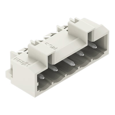 THT male header 1.0 x 1.0 mm solder pin angled light gray