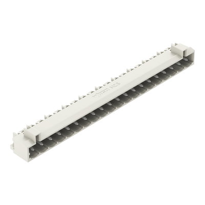THT male header 1.0 x 1.0 mm solder pin angled light gray