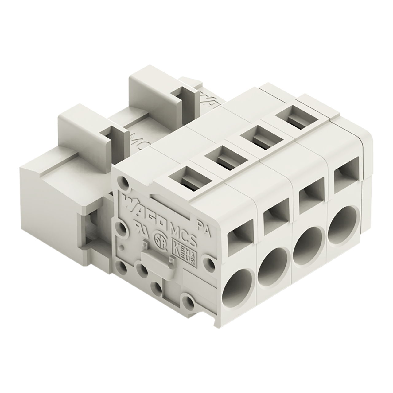 1-conductor male connector CAGE CLAMP® 2.5 mm² light gray