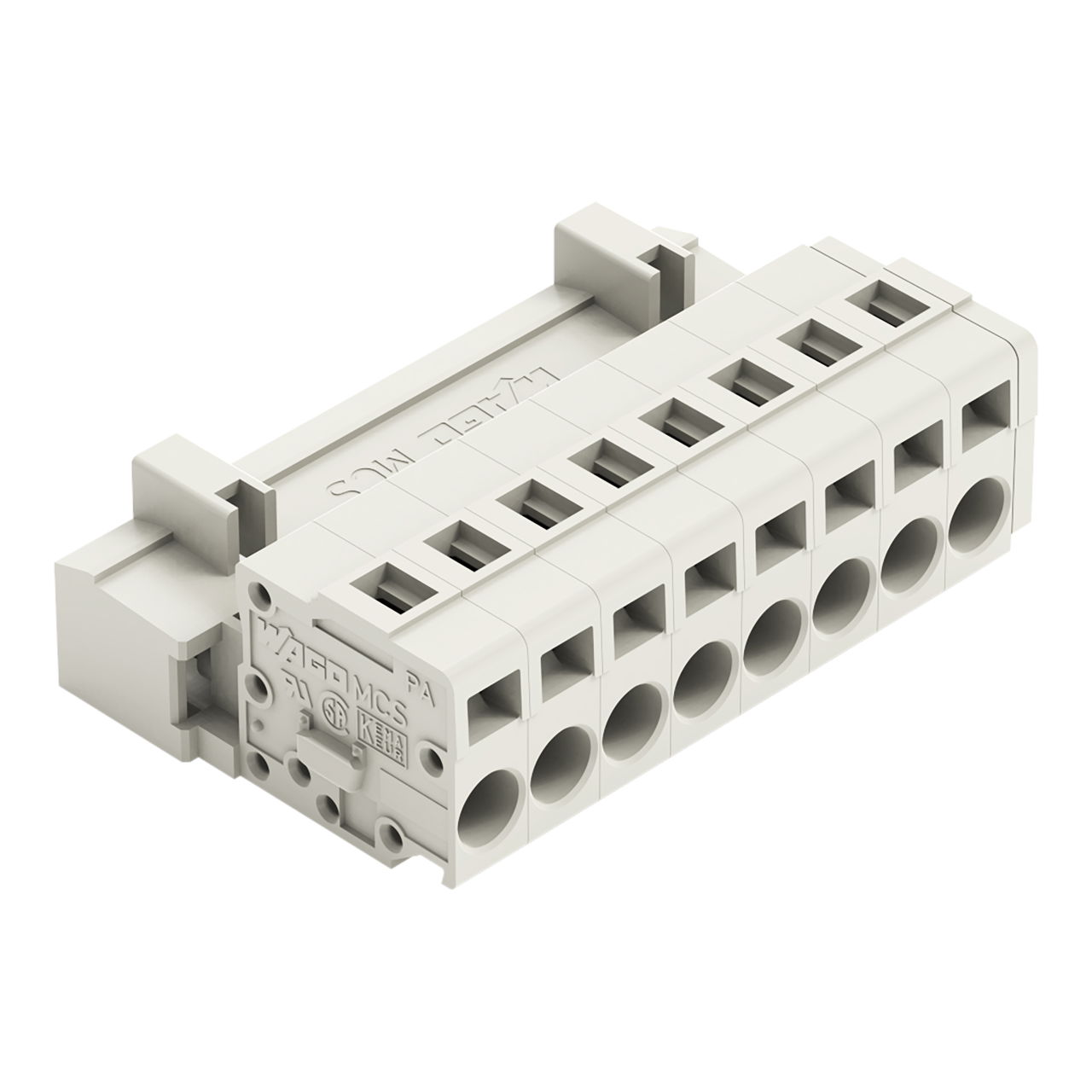 1-conductor male connector CAGE CLAMP® 2.5 mm² light gray