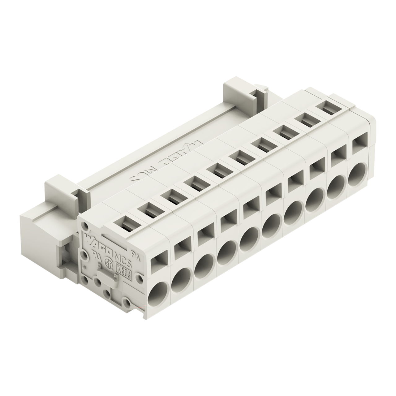 1-conductor male connector CAGE CLAMP® 2.5 mm² light gray