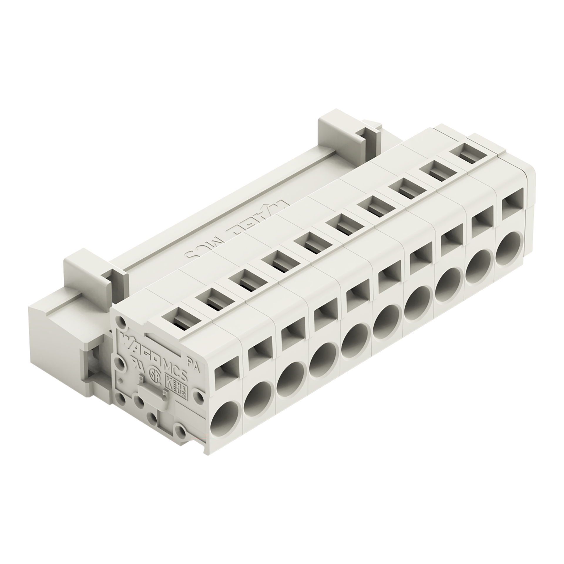 1-conductor male connector CAGE CLAMP® 2.5 mm² light gray
