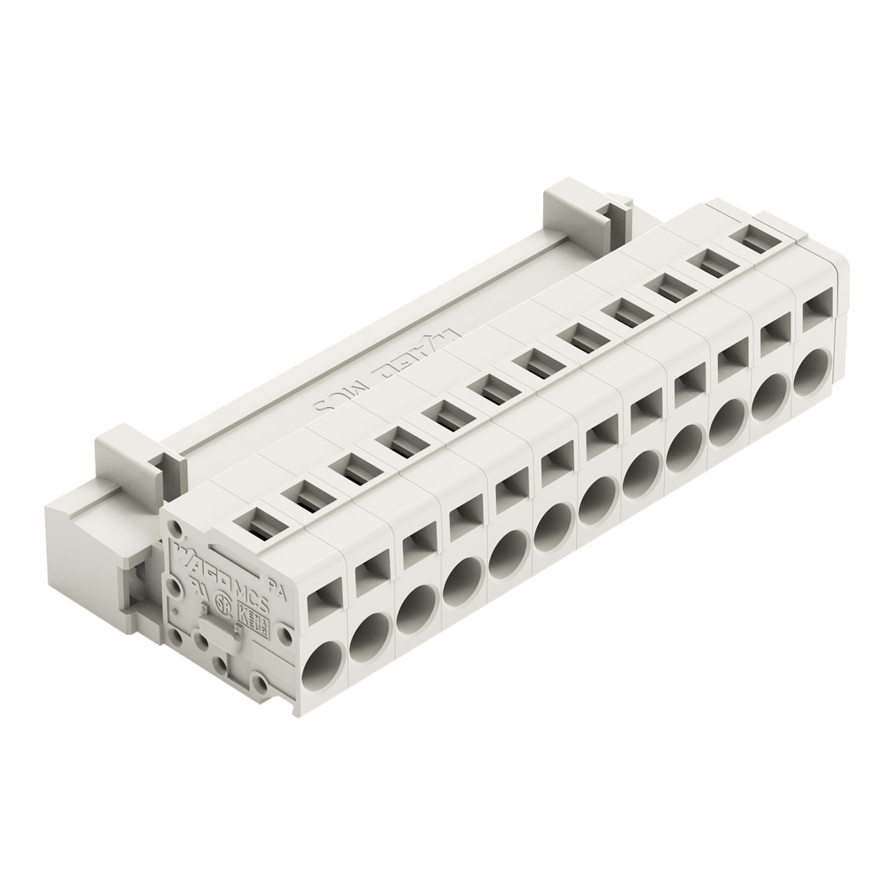 1-conductor male connector CAGE CLAMP® 2.5 mm² light gray