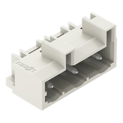 THT male header 1.0 x 1.0 mm solder pin angled light gray