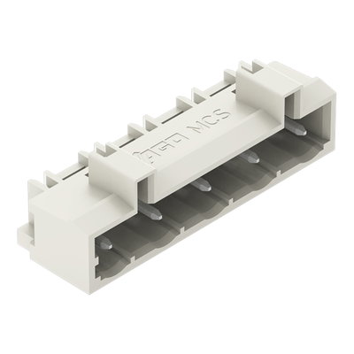 THT male header 1.0 x 1.0 mm solder pin angled light gray
