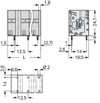 PCB terminal block 6 mm² Pin spacing 12.5 mm gray