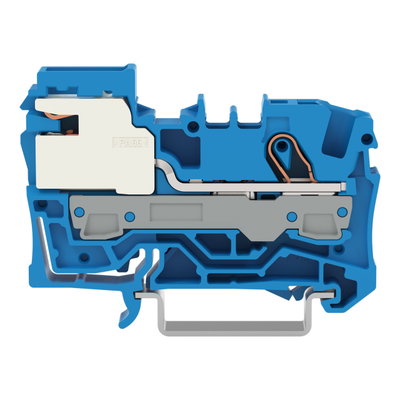 1-conductor N-disconnect terminal block 6 mm² Push-in CAGE CLAMP® blue