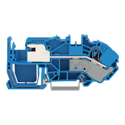 1-conductor N-disconnect terminal block 16 mm² Push-in CAGE CLAMP® blue