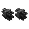 3-way distribution connector 3-pole Cod. A black