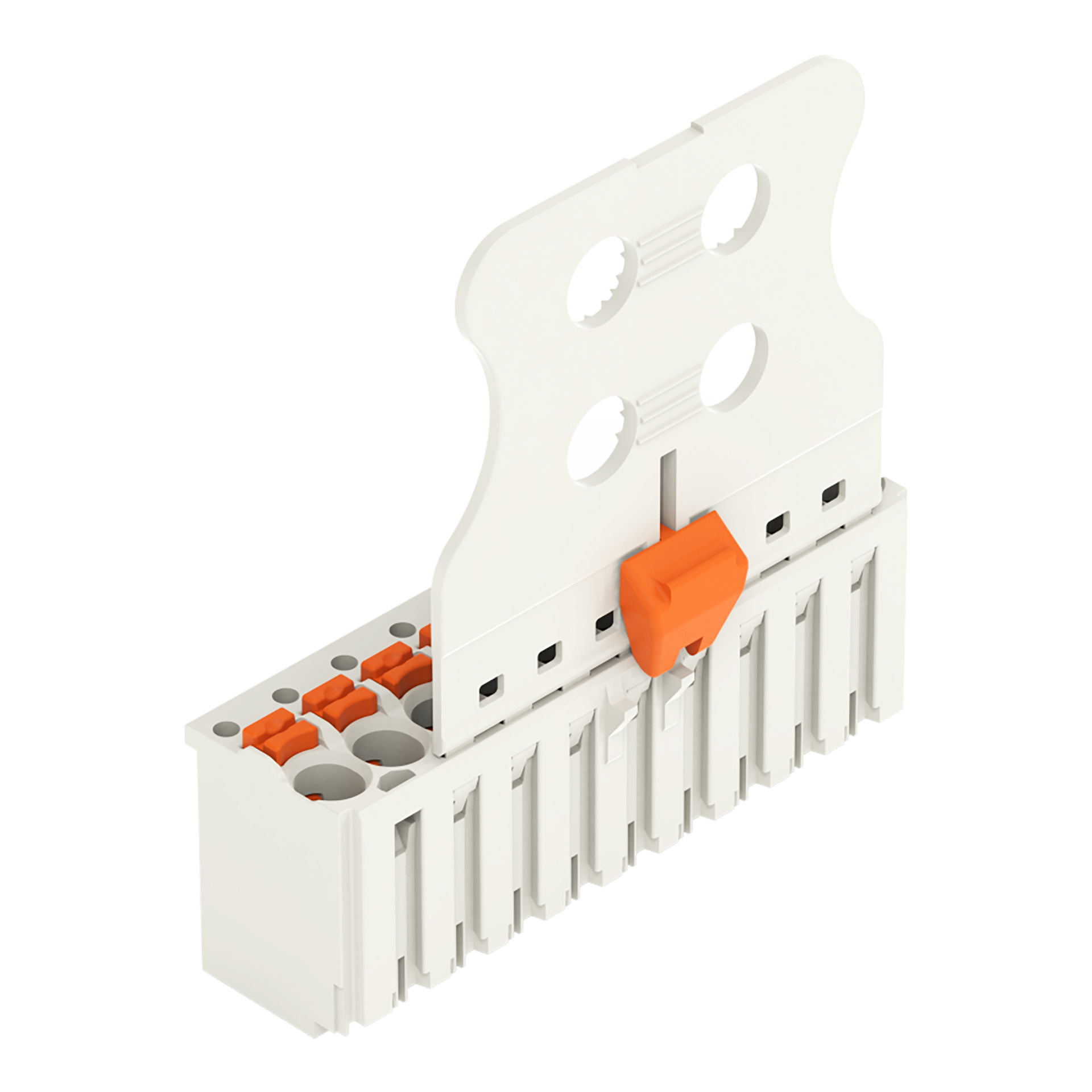 1-conductor female connector push-button Push-in CAGE CLAMP® light gray