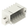 THT male header 1.0 mm Ø solder pin angled light gray