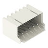 THR male header 1.0 mm Ø solder pin angled light gray