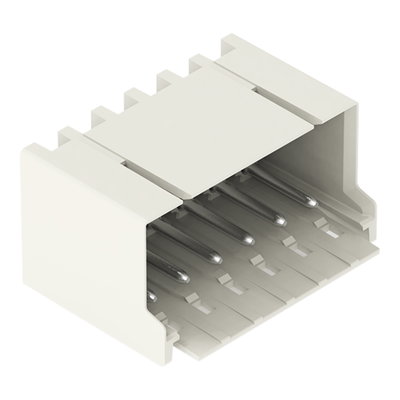 THR male header 1.0 mm Ø solder pin angled light gray