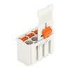 1-conductor female connector push-button Push-in CAGE CLAMP® light gray