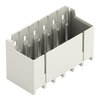 THR male header 1.4 mm Ø solder pin straight light gray