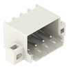 THT male header 1.4 mm Ø solder pin angled light gray