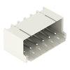 THR male header 1.4 mm Ø solder pin angled light gray