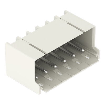 THR male header 1.4 mm Ø solder pin angled light gray