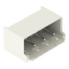 THR male header 1.4 mm Ø solder pin angled light gray