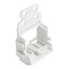 Mounting carrier with strain relief for 10-wire connectors 221 Series - 4 mm² blue