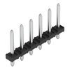THT pin strip 1.0 mm Ø solder pin straight black