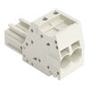 1-conductor female connector Push-in CAGE CLAMP® 10 mm² light gray