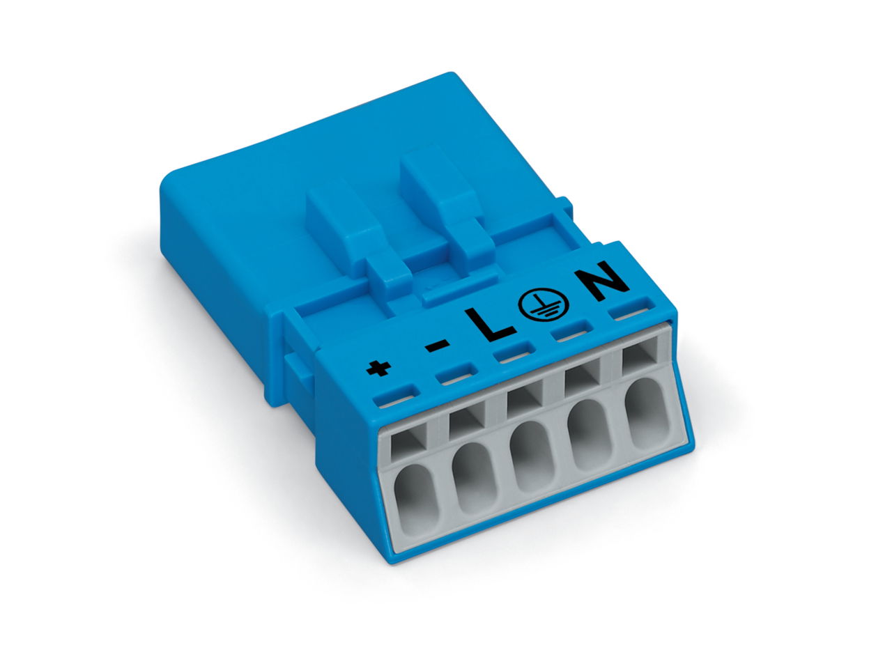 Plug 5-pole Cod. I blue