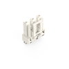 Socket for PCBs straight 3-pole white