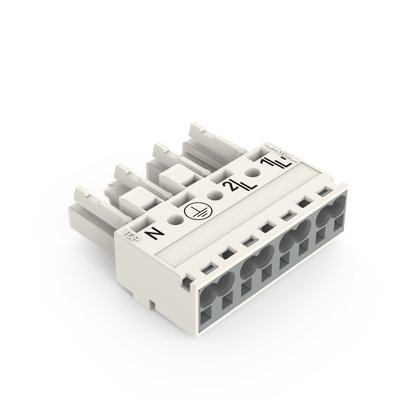 Socket 4-pole Cod. A white