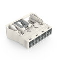Snap-in socket 4-pole Cod. A white