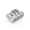 Plug for PCBs angled 4-pole white