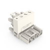 H-distribution connector 4-pole Cod. A white