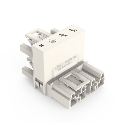 H-distribution connector 4-pole Cod. A white