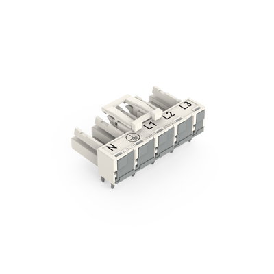 Socket for PCBs angled 5-pole white