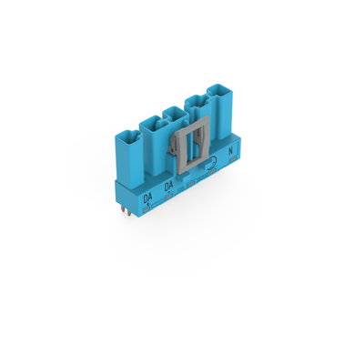 Plug for PCBs straight 5-pole blue