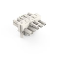 T-distribution connector 5-pole Cod. A white