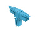 T-distribution connector 2-pole Cod. I blue