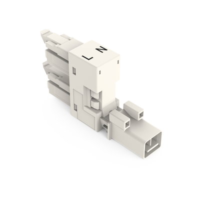 H-distribution connector 2-pole Cod. A white