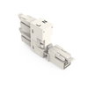 H-distribution connector 2-pole Cod. A white