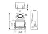 Mounting carrier with strain relief for 10-wire connectors 221 Series - 4 mm² dark gray/yellow