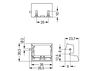 Mounting carrier for 10-wire connectors 221 Series - 4 mm² dark gray/yellow