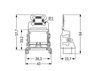 Mounting carrier with strain relief for 10-wire connectors 221 Series - 4 mm² white