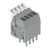 PCB terminal block push-button 0.5 mm² gray