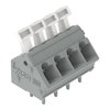 PCB terminal block push-button 2.5 mm² gray