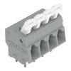 PCB terminal block push-button 2.5 mm² gray
