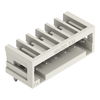 THT male header 1.0 x 1.0 mm solder pin angled light gray