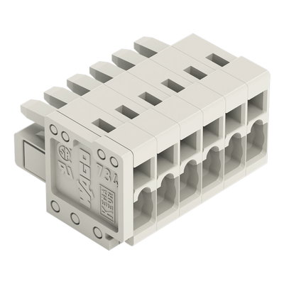 1-conductor female connector CAGE CLAMP® 1.5 mm² light gray